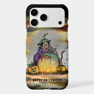 Witch and black Cat, Happy Halloween! iPhone 17 Pro Max Case