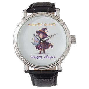 Witch and Boo Besties Cute Halloween Magic Watch
