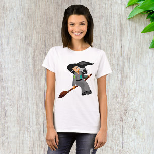 Witch And Broomstick T-Shirt