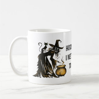 Witch and Cat Coffee Mug