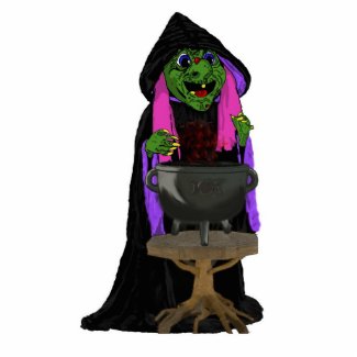Witch and Cauldron photosculpture