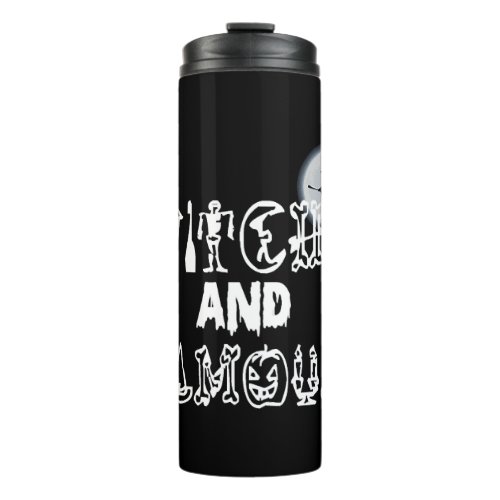 Witch And Famous Halloween Funny T Shirt Thermal Tumbler