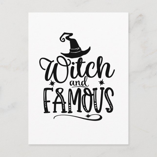 Witch and Famous Postcard (Front)