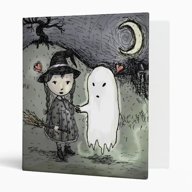 Witch And Ghost In Love Binder (Front/Inside)