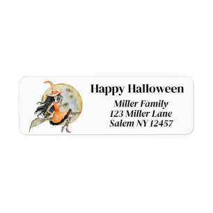 Witch and Moon Label