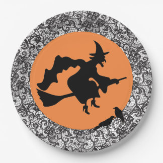 WITCH AND OLD LACE PAPER PLATES