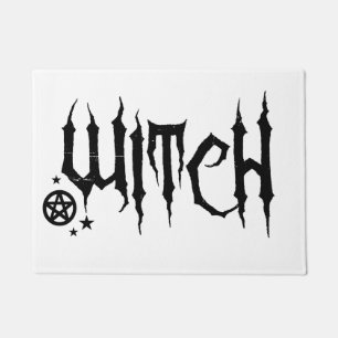 Witch And Pentacle Door Mat