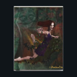 Witch and the Moon Postcard<br><div class="desc">Witch and the Moon. Look for the matching postage. This Highest Quality Postcard illustrated by BonBonish. It made on ultra heavyweight paper, with glossy front. Easy to customize with your own text and image. Great as business / invitation/ business profile / announcement / thank you / care and concern /...</div>