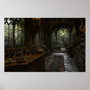 Witch Apothecary Interior Poster Soothing Savage