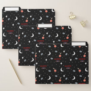 Witch Apple Spooky Eye Halloween Night File Folder