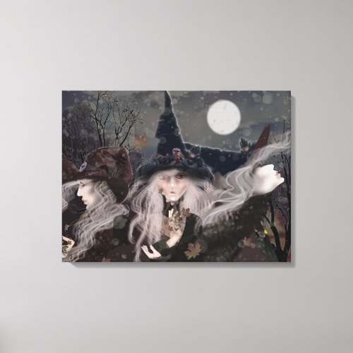 Witch ArtFantasy WitchesThree Witch Sisters Canvas Print