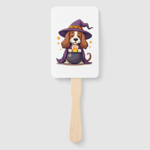 Witch Basset Brew Hand Fan