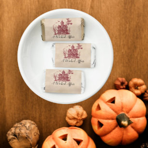 Witch Bat Haunted House Vintage Halloween Party Hershey's Miniatures