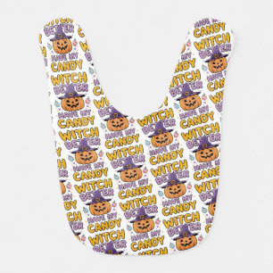 Witch Better Have My Candy – Cute Kawaii Halloween Baby Bib