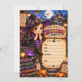 Witch Birthday Party Invitation | Any Age