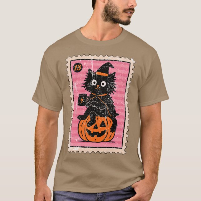Witch Black Cat T-Shirt (Front)