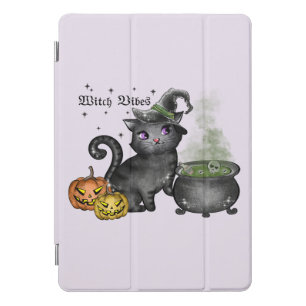 Witch Black Cat Witch Vibes iPad Pro Cover