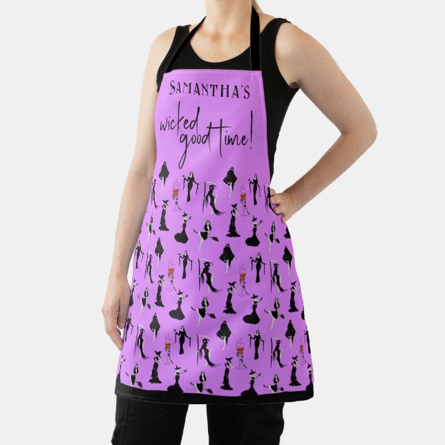 Witch Bloody Cocktail Skeleton Hand Halloween Gift Apron (Insitu)