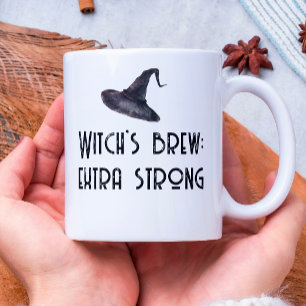 Witch Brew White Halloween Coffee Mug