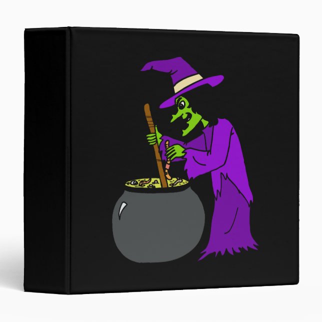 Witch brewing potion binder (Front/Spine)