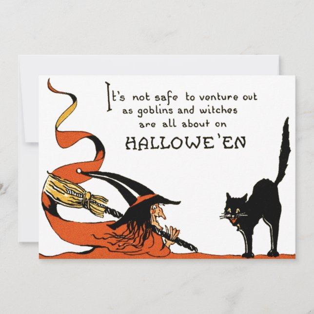 Witch Broom Black Cat (Front)