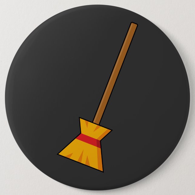 Witch Broom Button (Front)