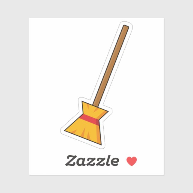 Witch Broom Sticker (Sheet)