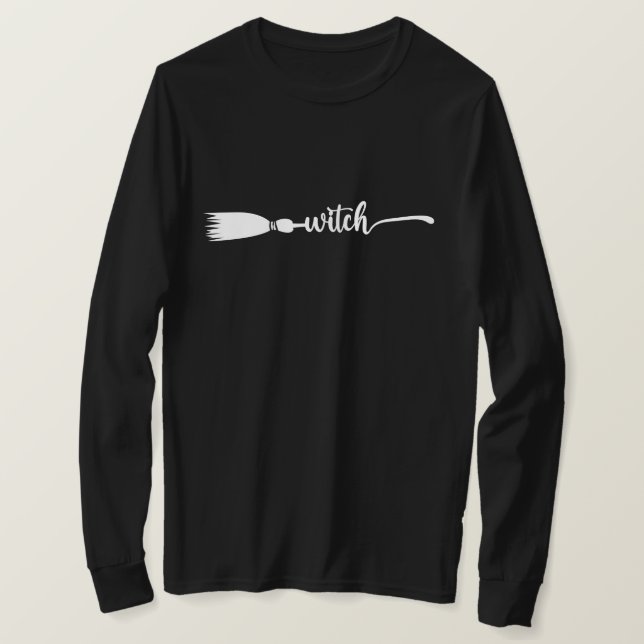 Witch Broomstick T-Shirt (Design Front)