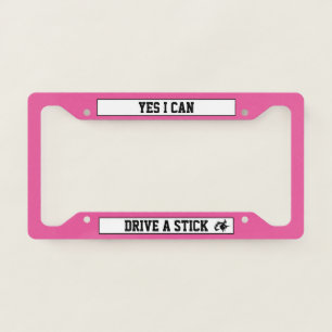 Witch Broomstick Your Text License Plate Frame