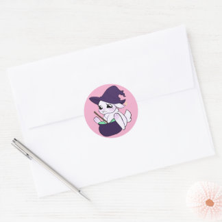 Witch Bunny Halloween sticker