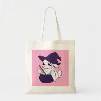 Witch Bunny Halloween Tote Bag