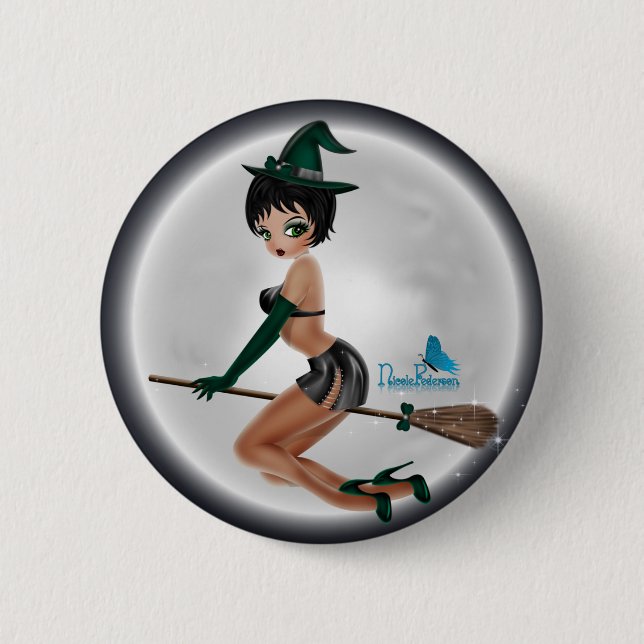 Witch Button by Nicole Pederson (Front)