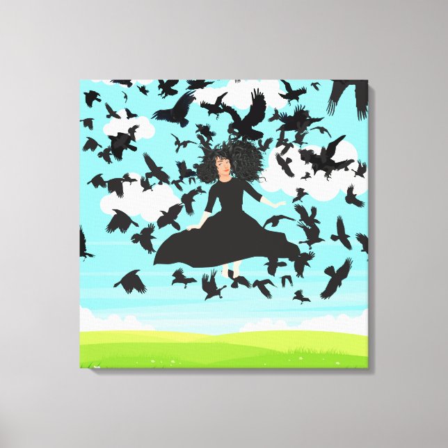 witch canvas print (Front)