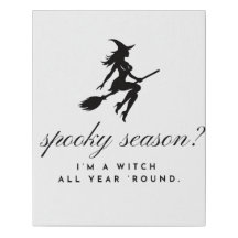 witch canvas print || halloween & spooky season