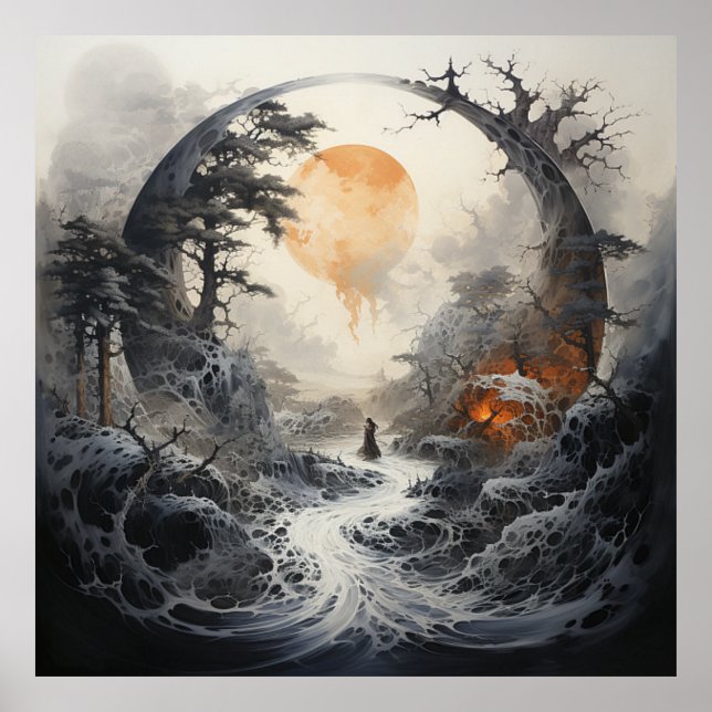 Witch Capturing the Sun Poster (Front)