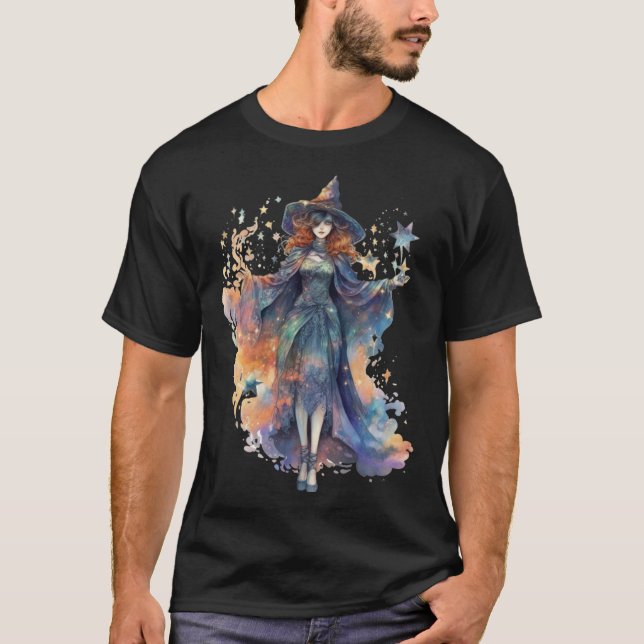 Witch Casting a Spell T-Shirt (Front)