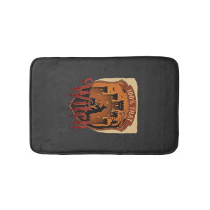 Witch Castle Cauldron Owl Bats_1 Bath Mat