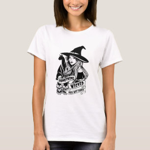 Witch Cat and Skulls Wicked T-Shirt