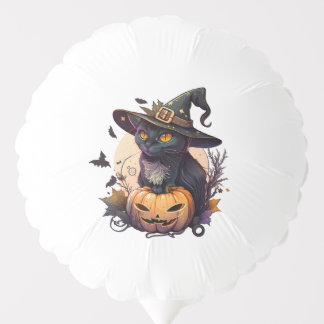 Witch Cat for Halloween Balloon