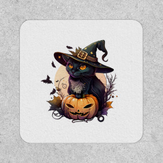 Witch Cat for Halloween Patch