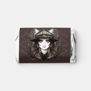 Witch Cat Halloween Creepy Cute Portrait Hershey's Miniatures