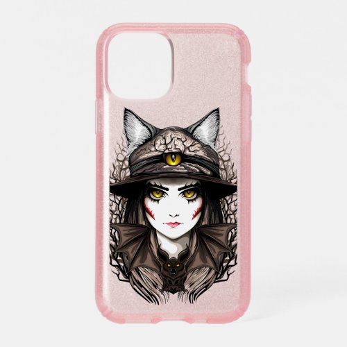 Witch Cat Halloween Creepy Cute Portrait Speck iPhone 11 Pro Case