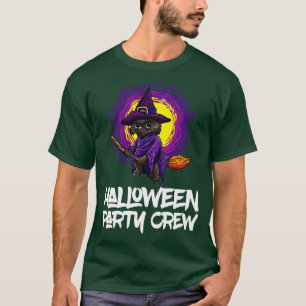 Witch Cat Kitten Halloween Matching Costume T-Shirt