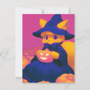 Witch Cat Postcard