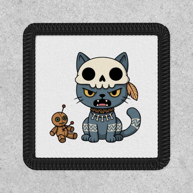 Witch Cat Voodoo Doll Patch (Front)