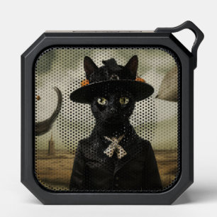 Witch Cat with Pumpkins  Bluetooth Speaker