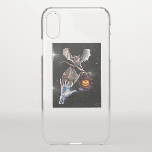 witch catches bats under the stars iPhone XS case