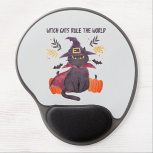 Witch Cats Rule The World – Black Cat Gel Mouse Pad