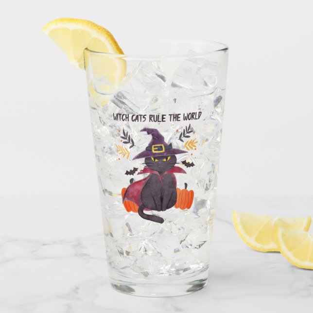 Witch Cats Rule The World – Black Cat Glass (Front Ice)