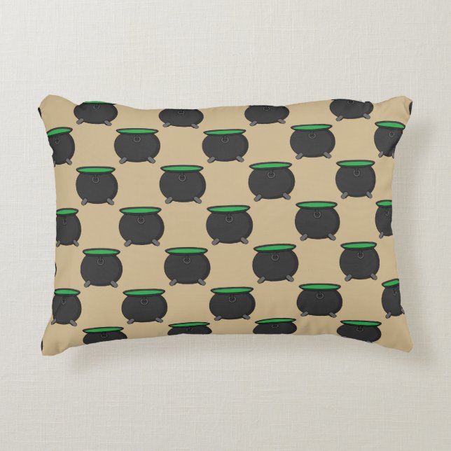 Witch Cauldron Accent Pillow (Front)